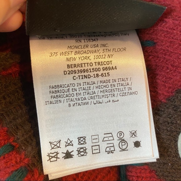 MONCLER GENIUS 2 1952 Zigzag Wool Hat - Picture 7 of 10